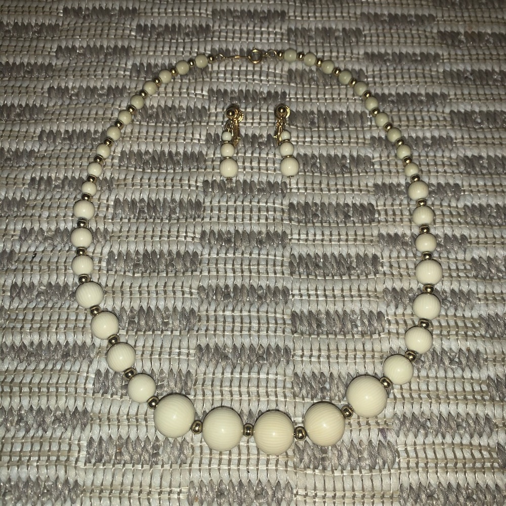 Vintage Signed Napier Necklace & Earring Set